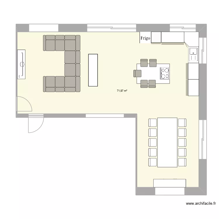RDC AC CONST. Plan de 1 et 72 m² RDC AC CONST. Plan de 1 et 72 m²