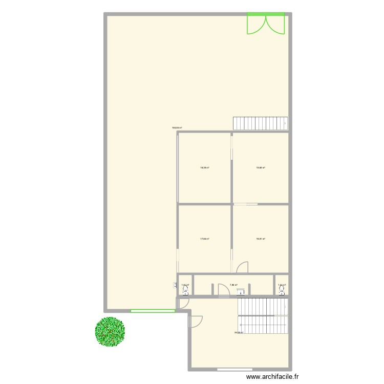 STC RDC. Plan de 0 pièce et 0 m2