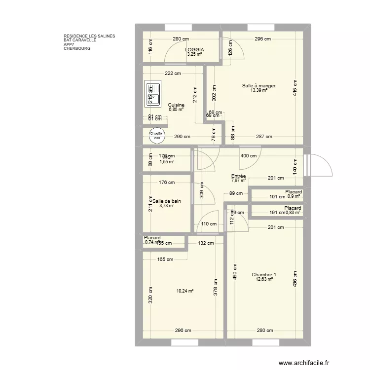 BAT CARAVELLES APP7. Plan de 