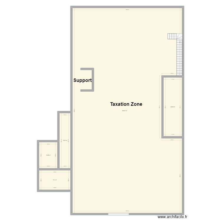 Oostende. Plan de 5 pièces et 504 m2