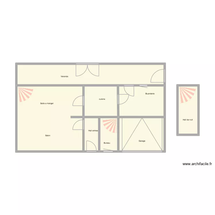 plan Liebin Scohier. Plan de 8 pièces et 48 m²