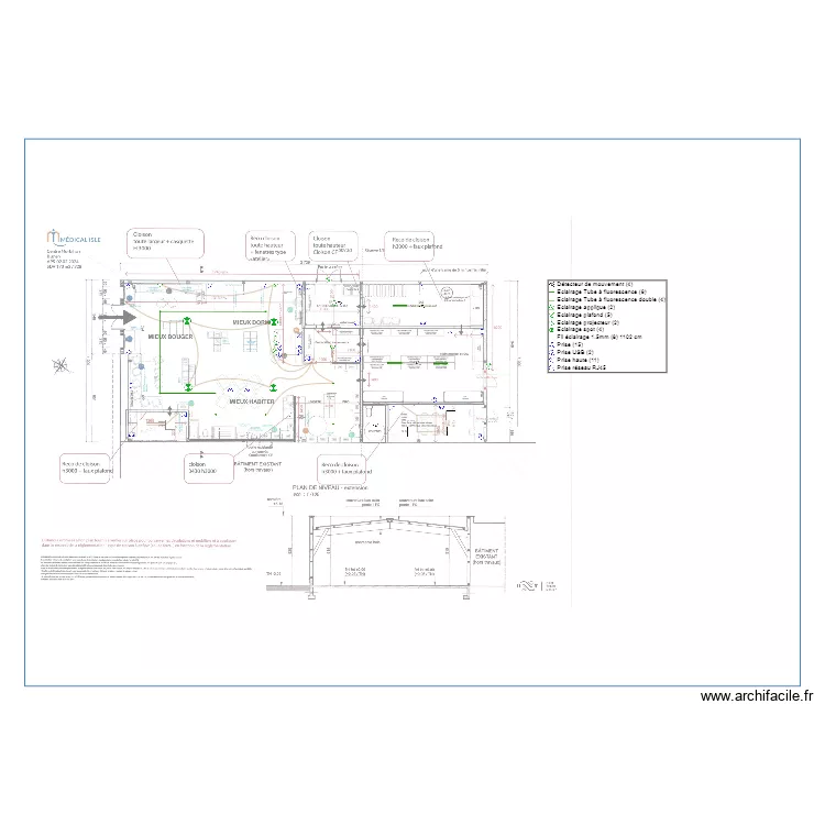 M&eacute;dical'isle. Plan de 