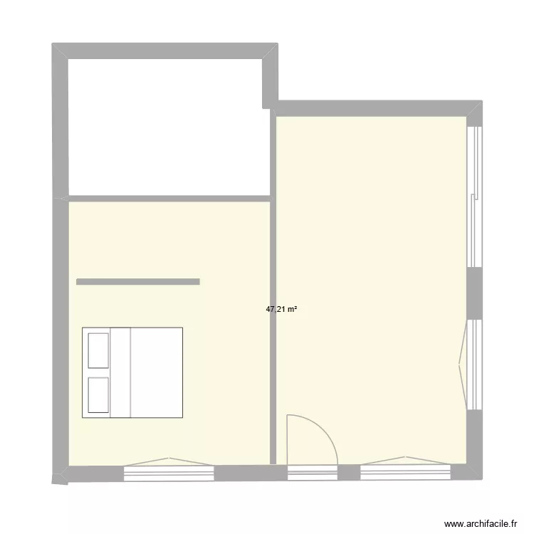 exension maison. Plan de 
