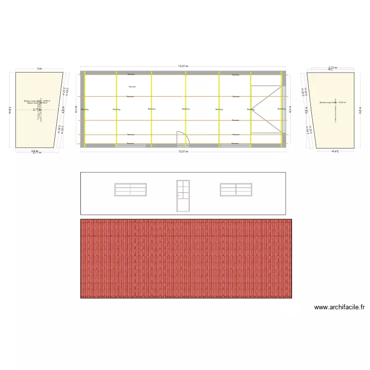 GARAGRE RICHARD. Plan de 