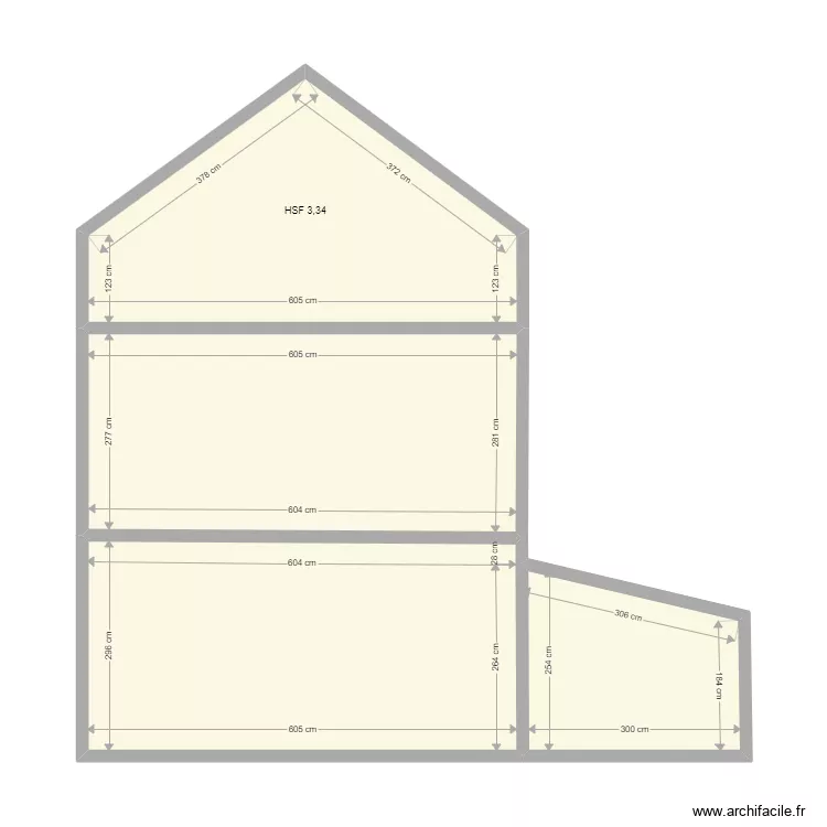 Modèle coupe avec annexe simple. Plan de Modèle coupe avec annexe simple. Plan de