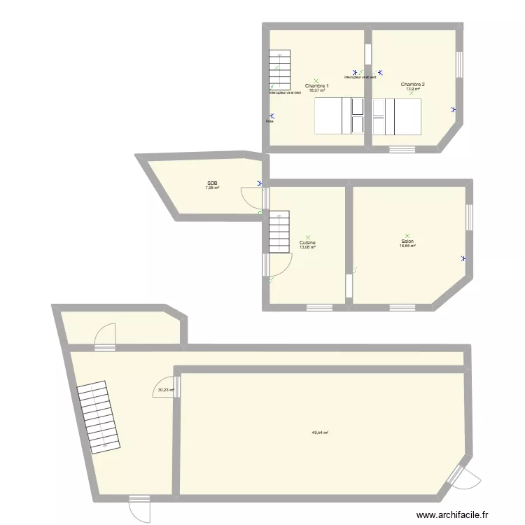Nicolas Vansnick - appartement. Plan de Nicolas Vansnick - appartement. Plan de