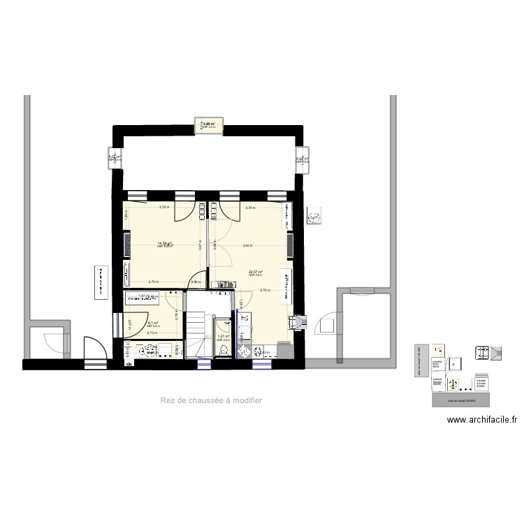 toulon. Plan de 18 pièces et 150 m2