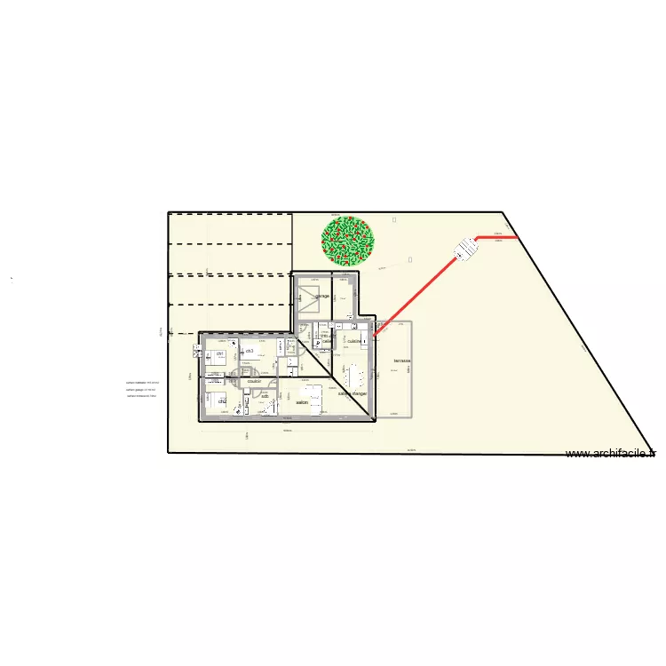 villa essaie avec depot final agencement 3. Plan de 24  et 971 m²