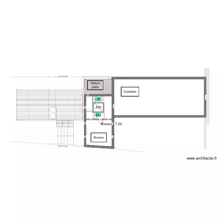 Saint-Quirin Warnant - Evacuation +2. Plan de 