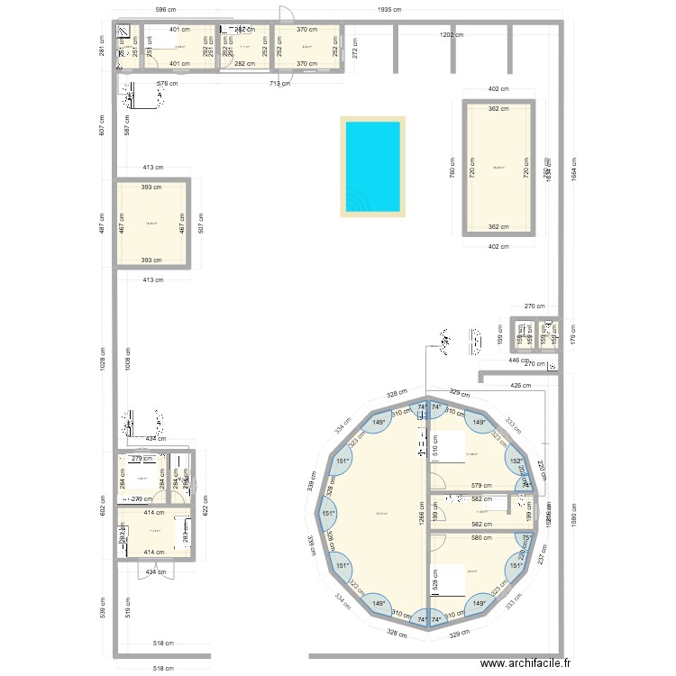 48H eau évac. Plan de 0 pièce et 0 m2