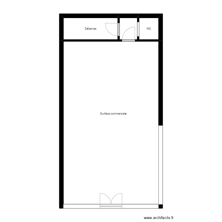 Surface commerciale - Péronnes-lez-Binche. Plan de 4 pièces et 71 m2