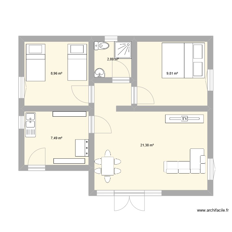 JR1. Plan de 0 pièce et 0 m2