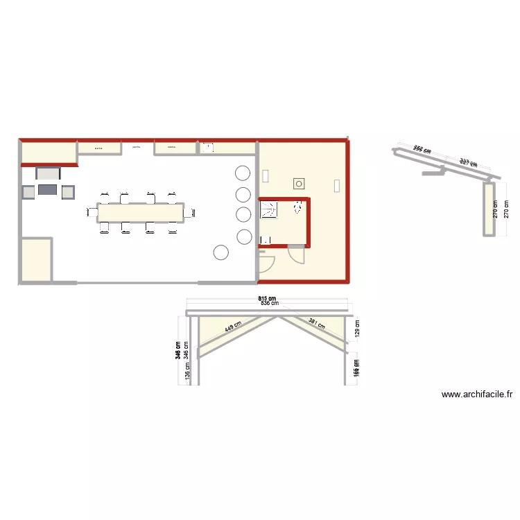 parrilla1. Plan de 14  et 123 m²