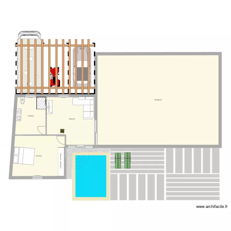agrandissement 2. Plan de 4 et 150 m² agrandissement 2. Plan de 4 et 150 m²