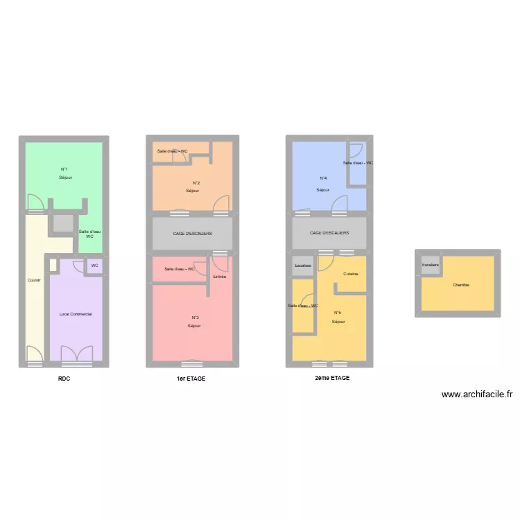 REBOUL. Plan de 19 pièces et 103 m²