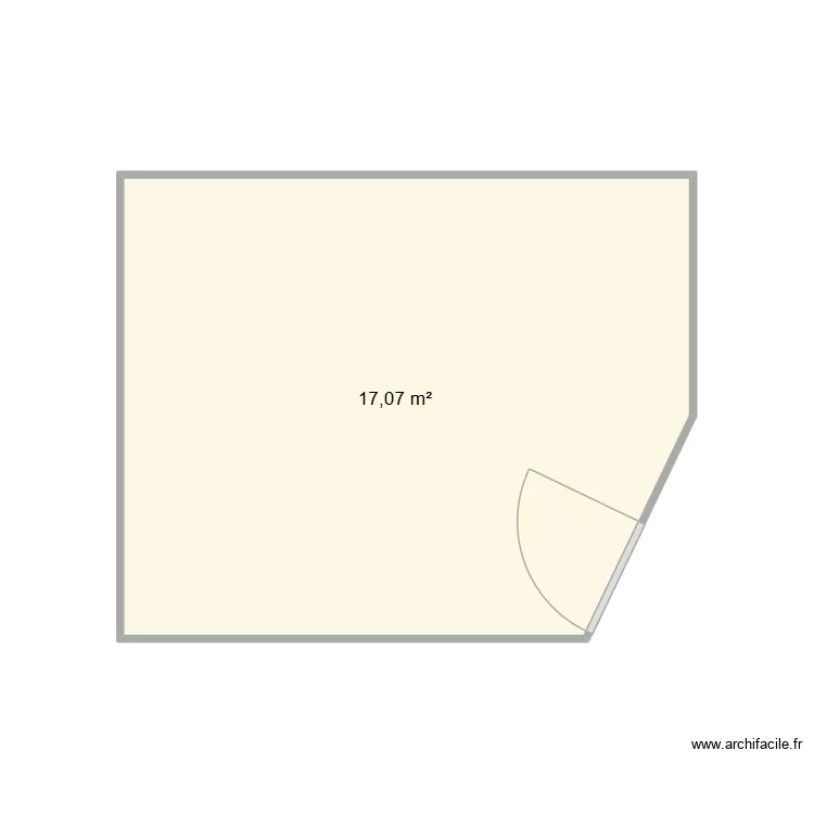 PLAN CABINET. Plan de 1  et 17 m²