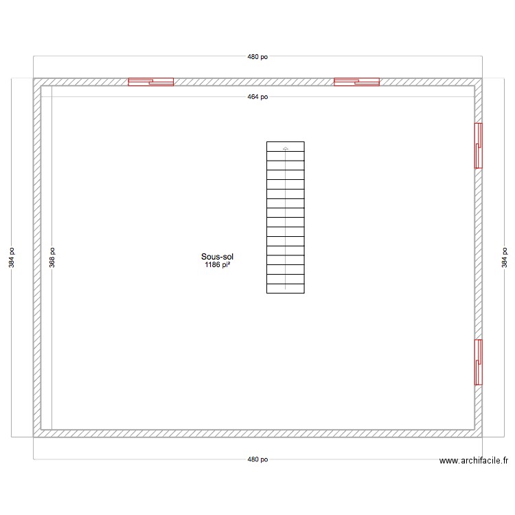 House2026-Sous-sol. Plan de 1 pièce et 110 m2