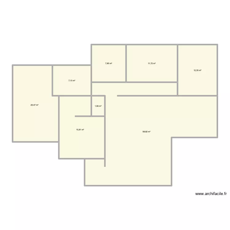 magno berger. Plan de 8 pièces et 136 m²