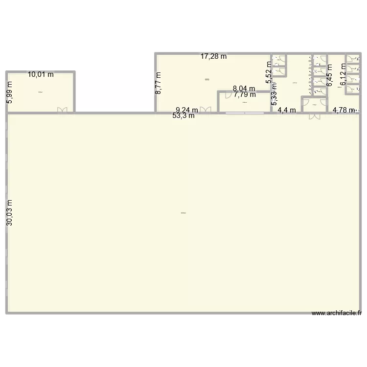 Salle des f&ecirc;tes SOA. Plan de 