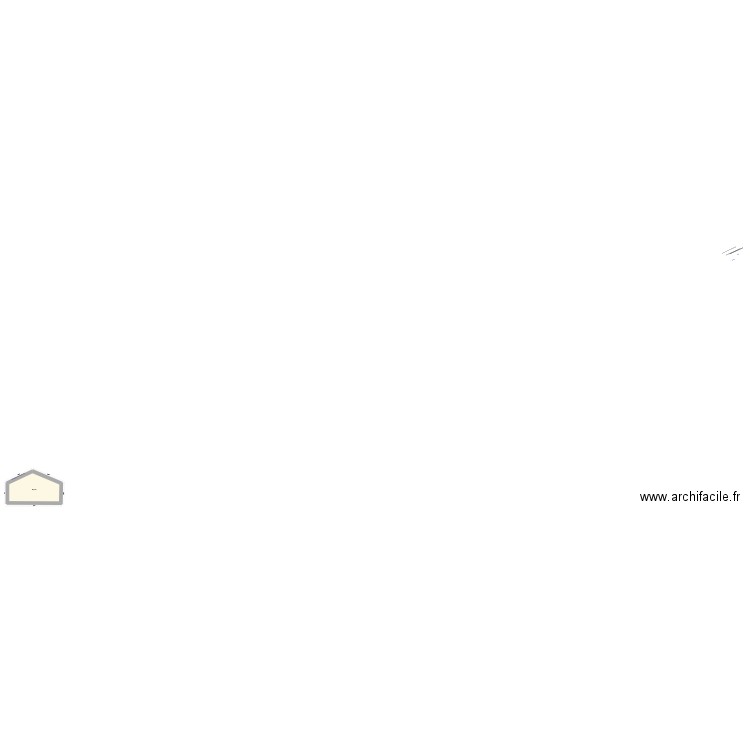 Plan de coupe. Plan de 1 pièce et 25 m2