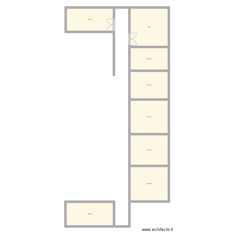 clim. Plan de 8 pièces et 159 m2