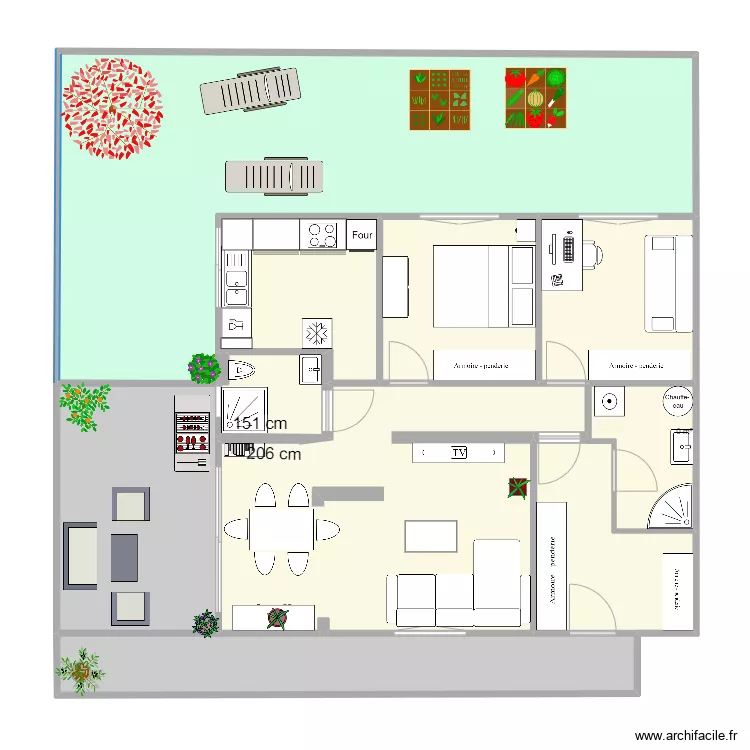 RDC Lagardelle sur L&egrave;ze projet. Plan de 