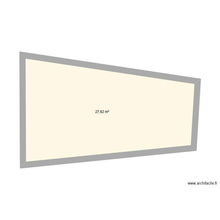 Maison Chatel. Plan de 1 pièce et 28 m2