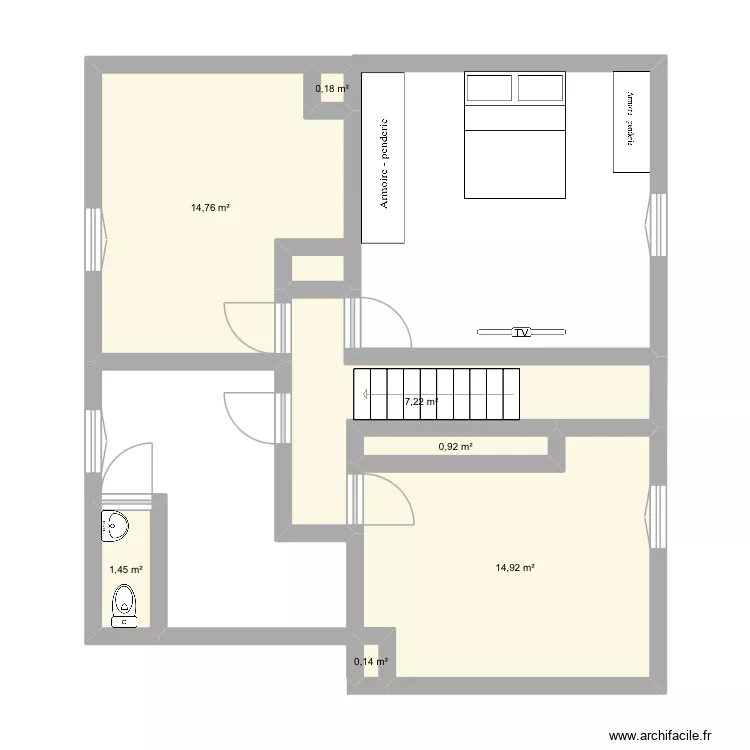 Haut harly. Plan de 7 et 40 m² Haut harly. Plan de 7 et 40 m²