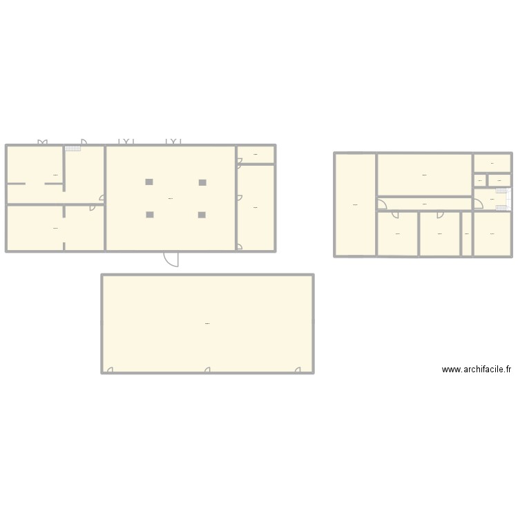 Fort des Rousses. Plan de 17 pièces et 1677 m2