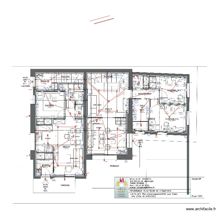 PLAN VALENTIN ELEC RDC. Plan de 0 pièce et 0 m2