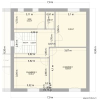 Plan maison avec modification bis (proposition Aymeric et Chloé)