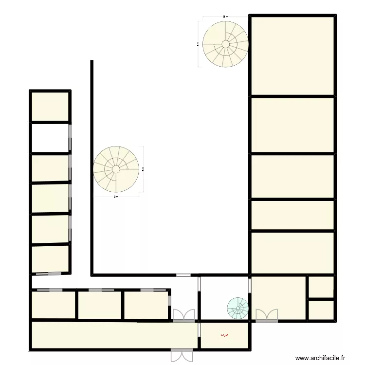 مهعد الكفيف 2. Plan de 17 et 160 m² مهعد الكفيف 2. Plan de 17 et 160 m²