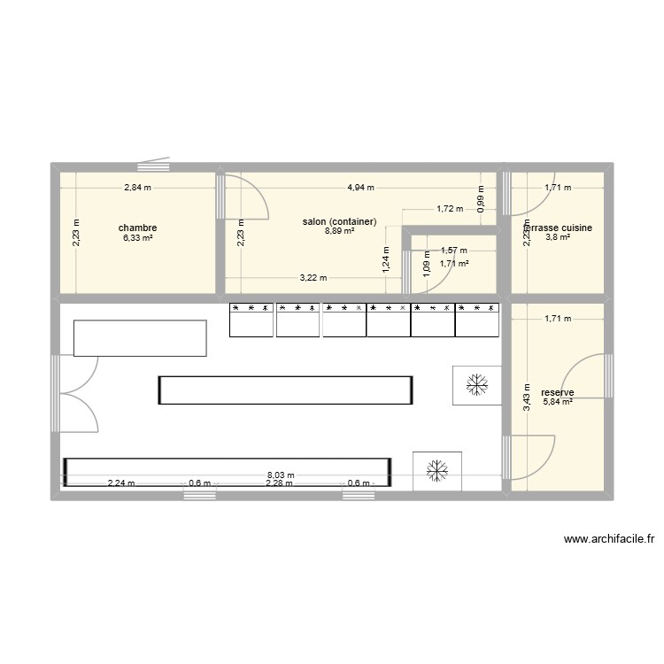&eacute;conomat UTB Zoulabot2. Plan de 0 pièce et 0 m2