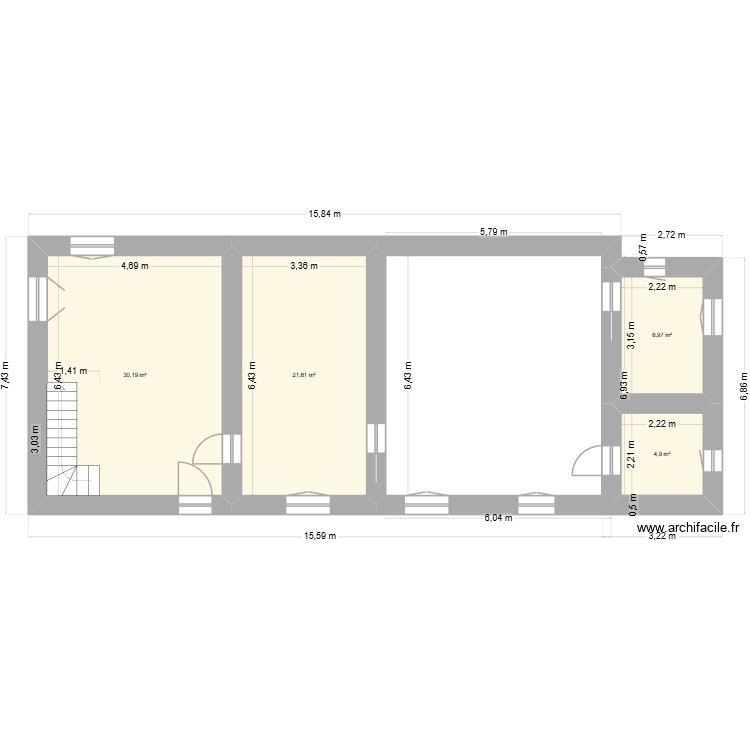 Saint Medar RDC. Plan de 0 pièce et 0 m2