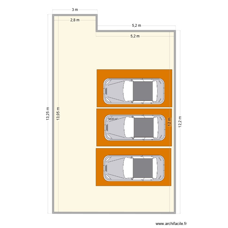 Cour Interieur. Plan de 0 pièce et 0 m2