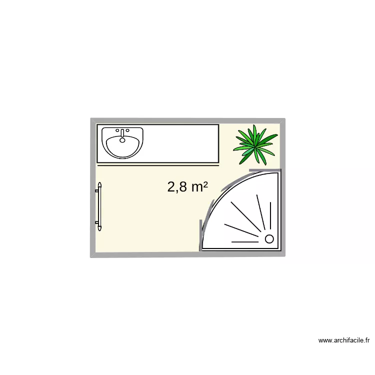 salle d\'eau. Plan de salle d\'eau. Plan de