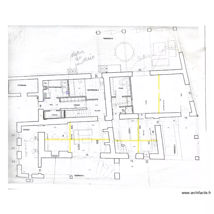 MAS DE LA REYNE. Plan de 