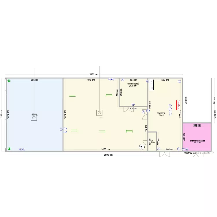 miellerie maine agro tec. Plan de 