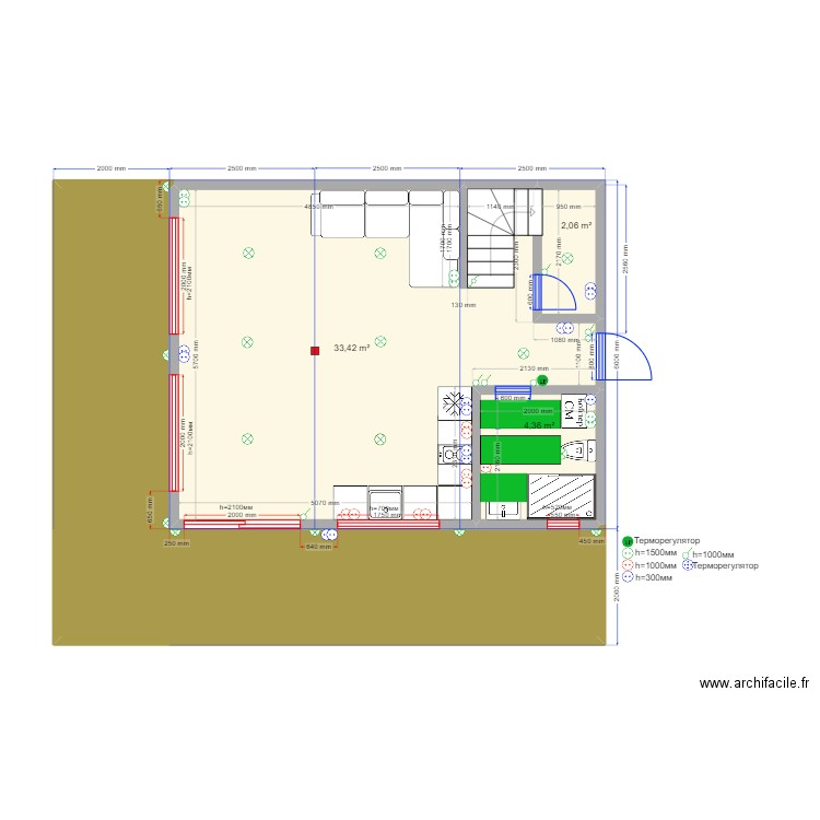 75 2.2 Приветное эл св. Plan de 11 pièces et 108 m2