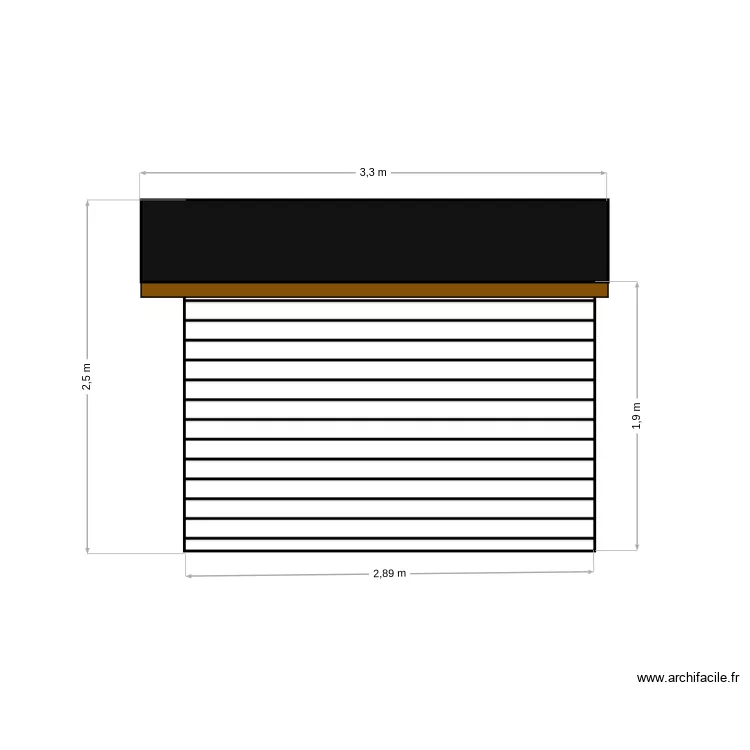 ABRIS EST OUEST. Plan de 