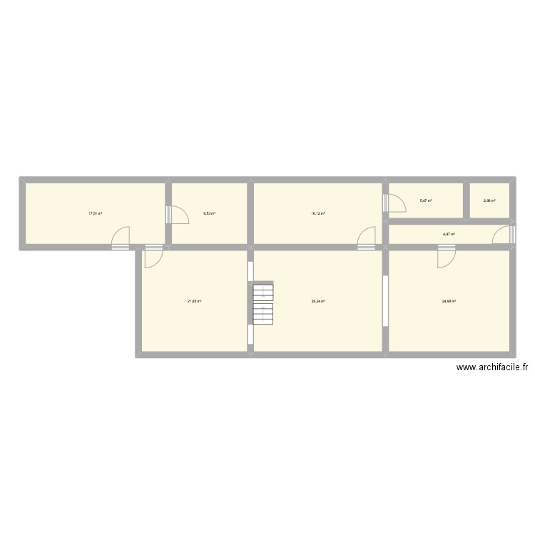 deconninck. Plan de 9 pièces et 130 m2