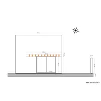 plan coupe pergola face nord