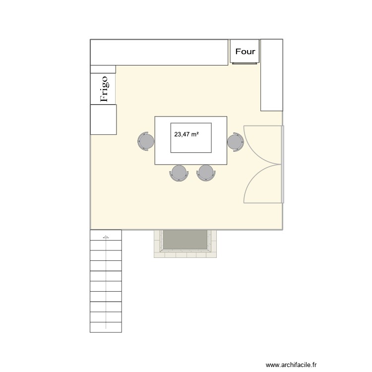 Cuisine. Plan de 0 pièce et 0 m2 Cuisine. Plan de 0 pièce et 0 m2