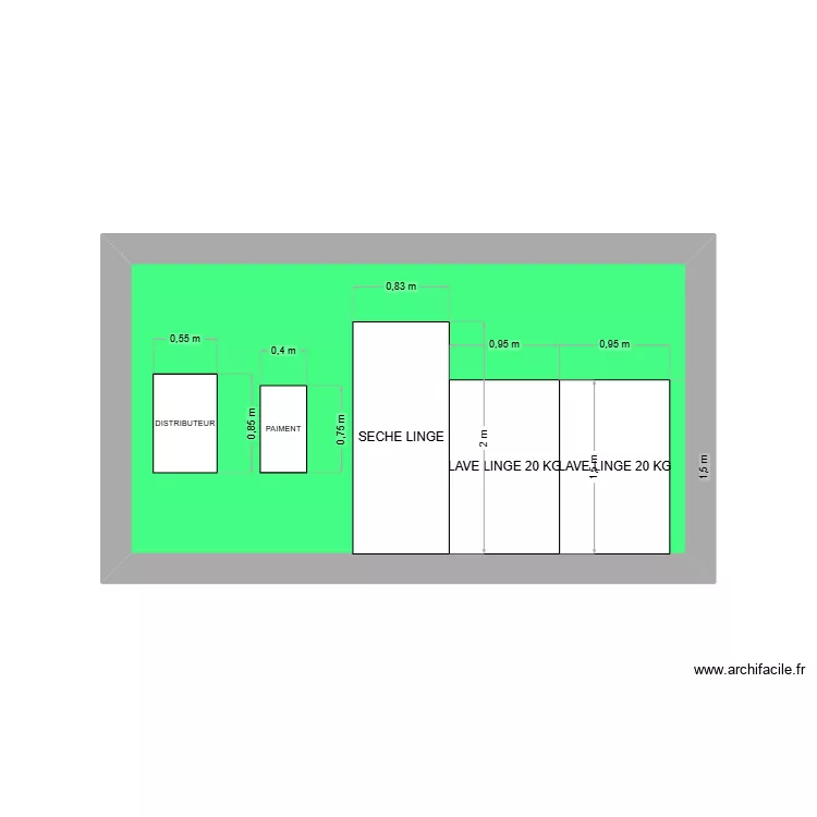 PLAN VU FACE LAVE LINGE 20KG ET SECHE LINGE. Plan de PLAN VU FACE LAVE LINGE 20KG ET SECHE LINGE. Plan de