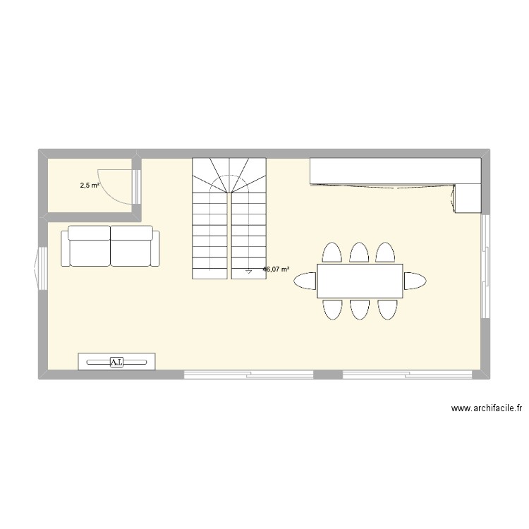 cour étage Lons. Plan de 0 pièce et 0 m2