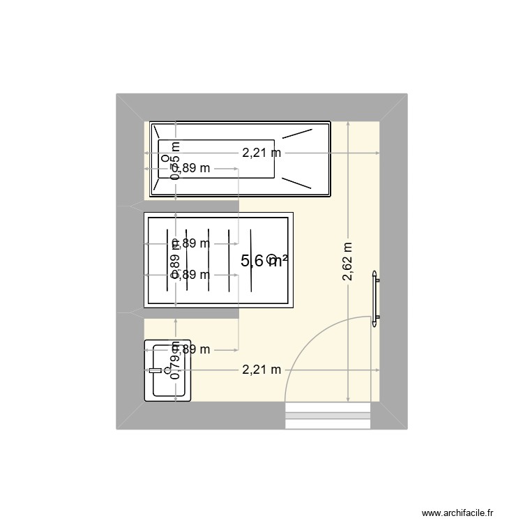 salle de bain. Plan de 0 pièce et 0 m2 salle de bain. Plan de 0 pièce et 0 m2