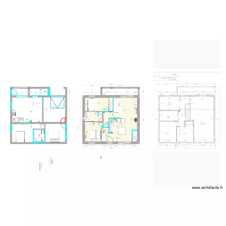 Pied de la Chèvre 2B II. Plan de 2 et 76 m² Pied de la Chèvre 2B II. Plan de 2 et 76 m²