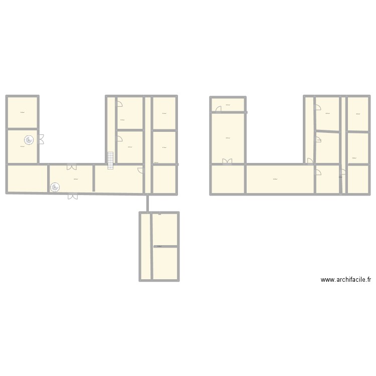 villa. Plan de 17 pièces et 535 m2