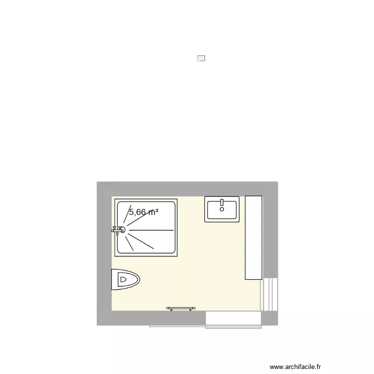 SdB du 1er étage / Maison Eckbolsheim. Plan de 1 Pièce et 6 m² SdB du 1er étage / Maison Eckbolsheim. Plan de 1 Pièce et 6 m²