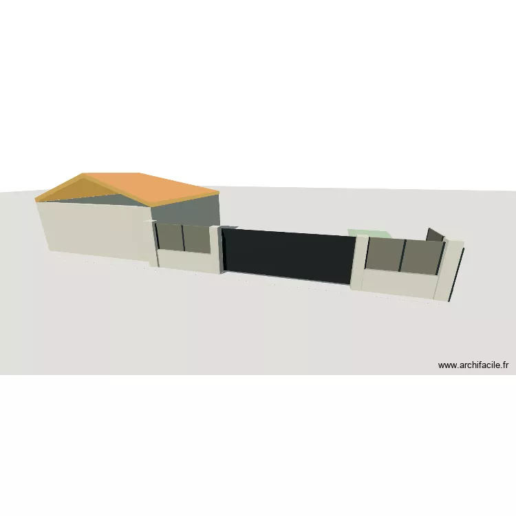 Portail valamy. Plan de 1 Pièce et 40 m²